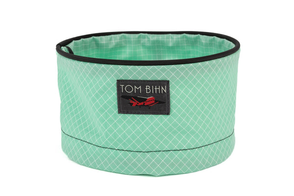A Large Travel Tray in Seafoam (green with white grid) 200 Halcyon.